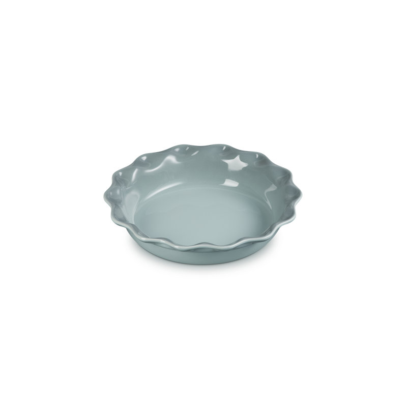 Le Creuset Stoneware Heritage Pie Dish & Fluted Loaf Pan, 9 In. Each, Oyster, Green