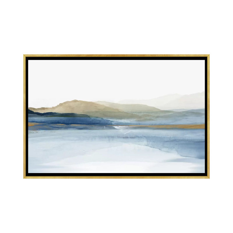 «Luminosité» par Allison Pearce - reproduction d'art, H 40 po x l 60 po, Toile encadrée, Doré