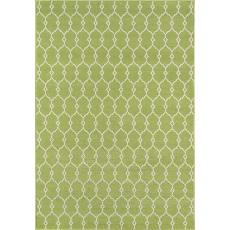 Tapis intérieur / extérieur vert Yepez