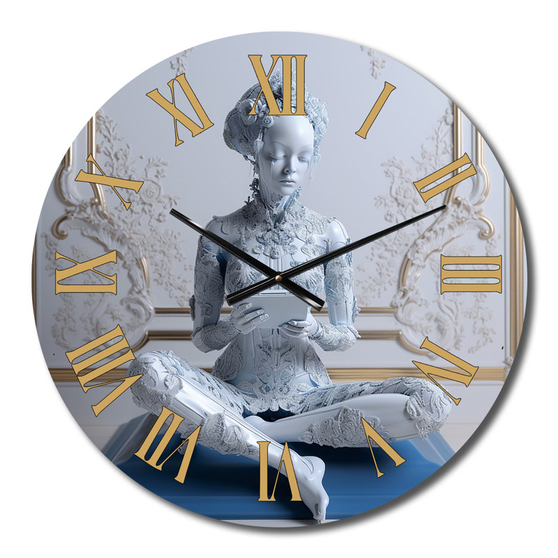 Horloge murale Futuristic Cyber Yoga, Petit
