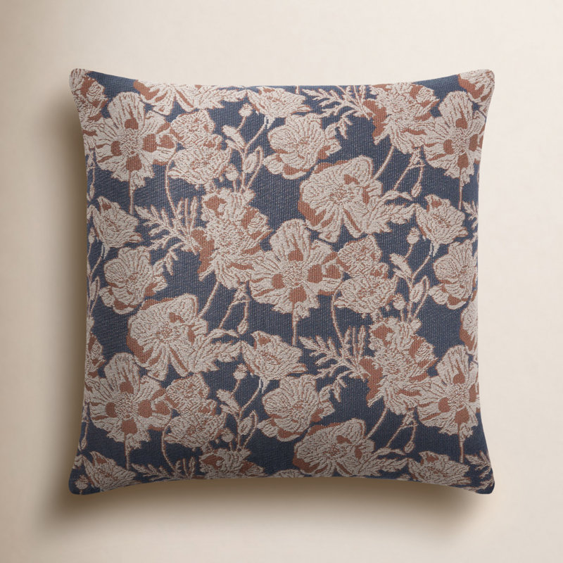 Chris Loves Julia x Loloi  Matilda Collection Beige / Mocha PCJ0008, Pillow, Navy/Clay