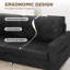 3 Seater Faux Leather Sofa-298110745