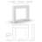 Flatiron Cast Stone Fireplace Surround with Beveled Hearth-103703136-103703139