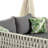 Contemporary Outdoor Sunbed with Canopy, Cushions, and Rubber Core Rope Weaving-117308871-117308873