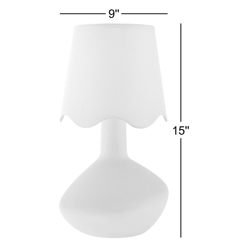 Lampe de table d'appoint Terae, Crème, Brun clair