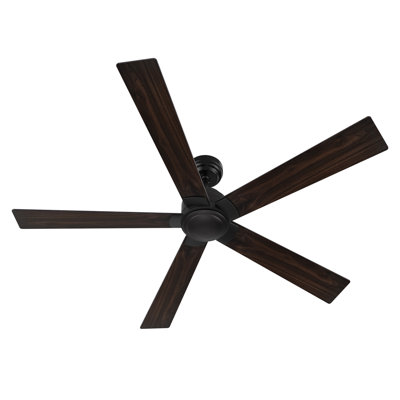 60" Large DC Motor Downrod Ceiling Fan without Light, Remote Control
