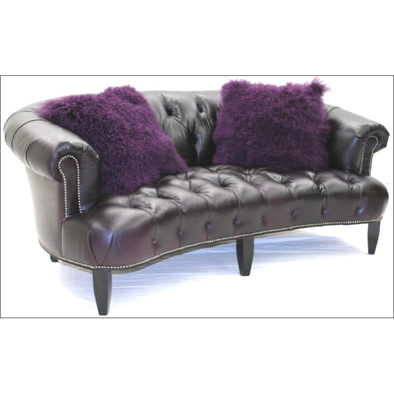 Sofa, Brussels Oyster, French Dark Cherry, Natural