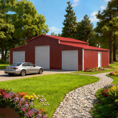 Heavy-duty Steel Storage Sheds, Large Weather-resistant Design For Farm & Home