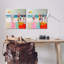 "Abstract Beach Goers", ensemble de 2 toiles d'art par Irena Orlov-819545571
