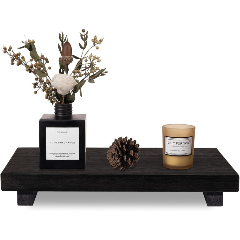 Petit plateau en bois avec piédestal