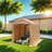 Outdoor Portable Gazebo Storage Shelter Shed With 2 Roll Up Zipper Doors & Vents Carport For Motorcycle Waterproof And UV Resistant Anti-Snow Portable Garage Kit Tent-114653780