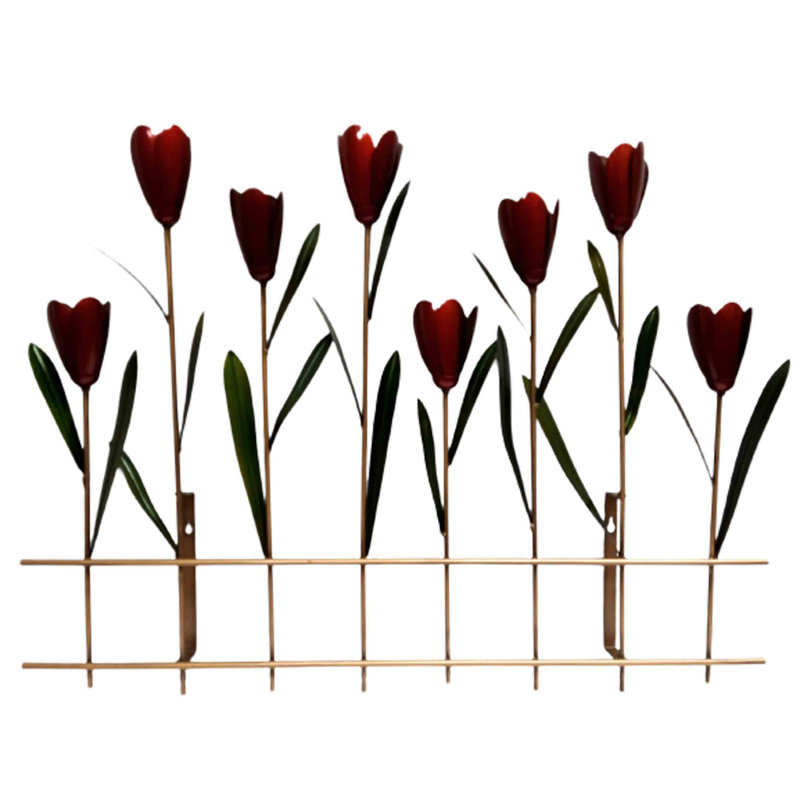 Handmade Traditional Plants & Flowers Wall Decor on Metal