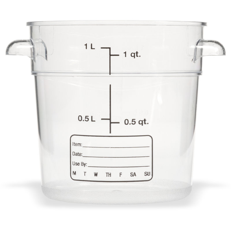 Carlisle Food Service Products Circle Plastic Food Storage Container