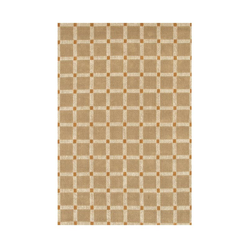 Art Jute / Sisal Geometric Area Rug in Brown/Orange, Rectangle 2' x 3'