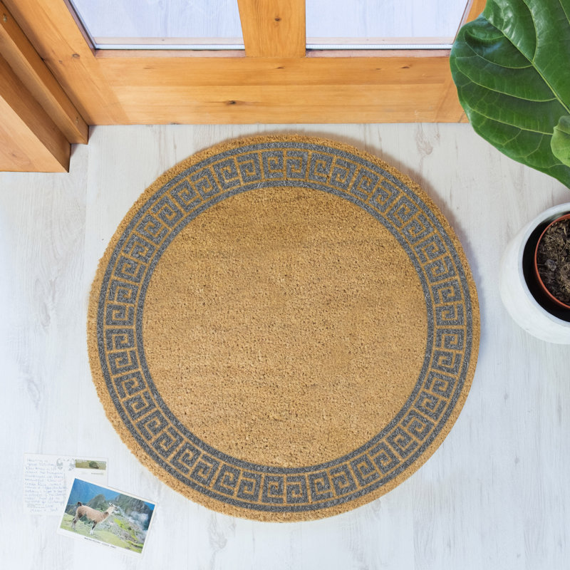 Arcibaldo Non-Slip Indoor Doormat, Gray/Beige