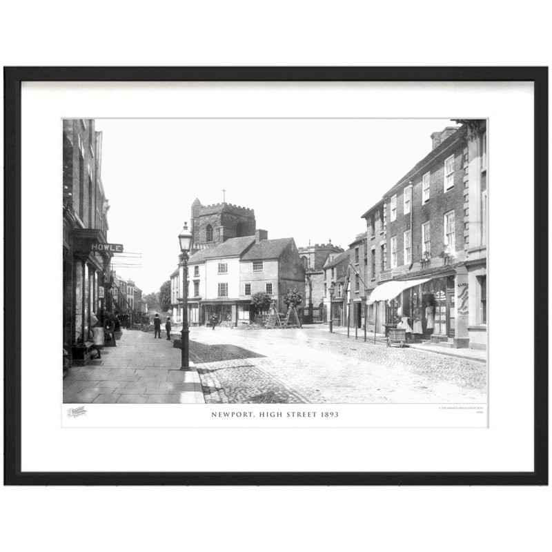 Newport, High Street 1893 - Single Picture Frame Print, 45cm H x 60cm W x 2.3cm D