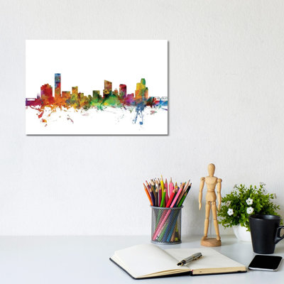 Grand Rapids, Michigan Skyline by Michael Tompsett - Wrapped Canvas Gallery-Wrapped Canvas Giclée
