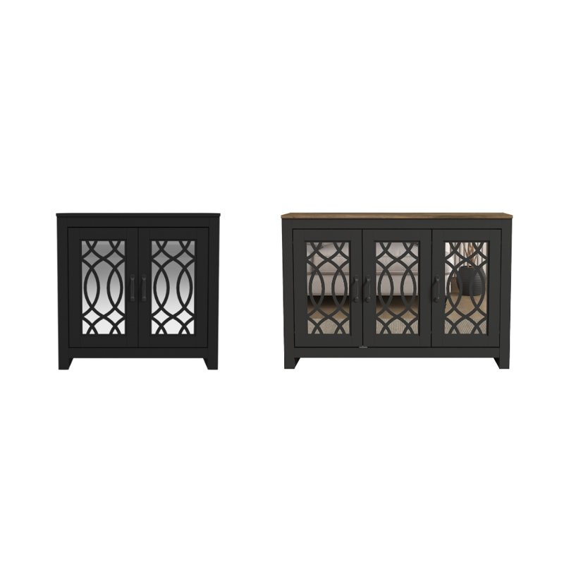 Allivia Transitional Coordinated Shoe Storage Entryway Set Of 2, Dusty Gray Oak