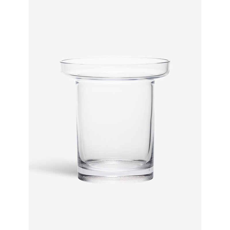Limelight 1 Table Vase, 7.83" H x 7.25" W x 7.25" D, Clear