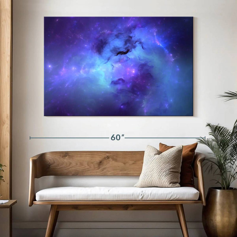 Oberle Blue Nebula, 34" H x 51" W