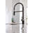 Align One Handle Spring Kitchen Faucet, Modern Single Hole Kitchen Sink Faucet Pulldown Sprayer-27325004