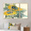Tournesol traditionnel I - ensemble d'art mural sur toile traditionnel encadré de 3