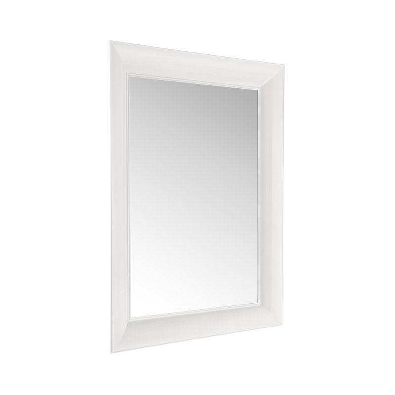 Ghost Flat Wall Mirror, 43.7" x 34.65", White