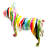 Amren Graffiti Pup Dog - 17.5" long