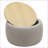 Ottoman with Storage, 2-in-1 End Table/Footstool, 25.5x25.5x14.5, Light Grey | MDF Top-1168820685