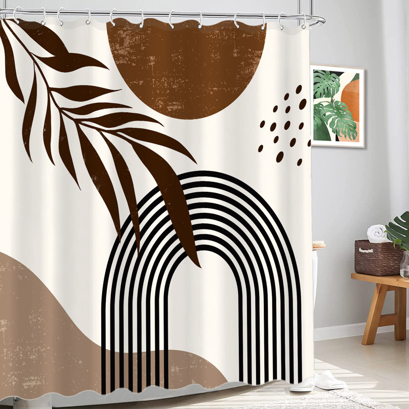 Ensemble de rideaux de douche Boho
