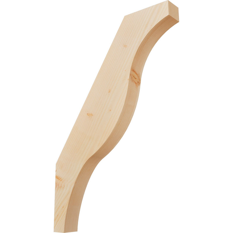 Attelle de genou Funston, Sapin de Douglas, Lisse, H 38 po x l 3,5 po x P 26 po