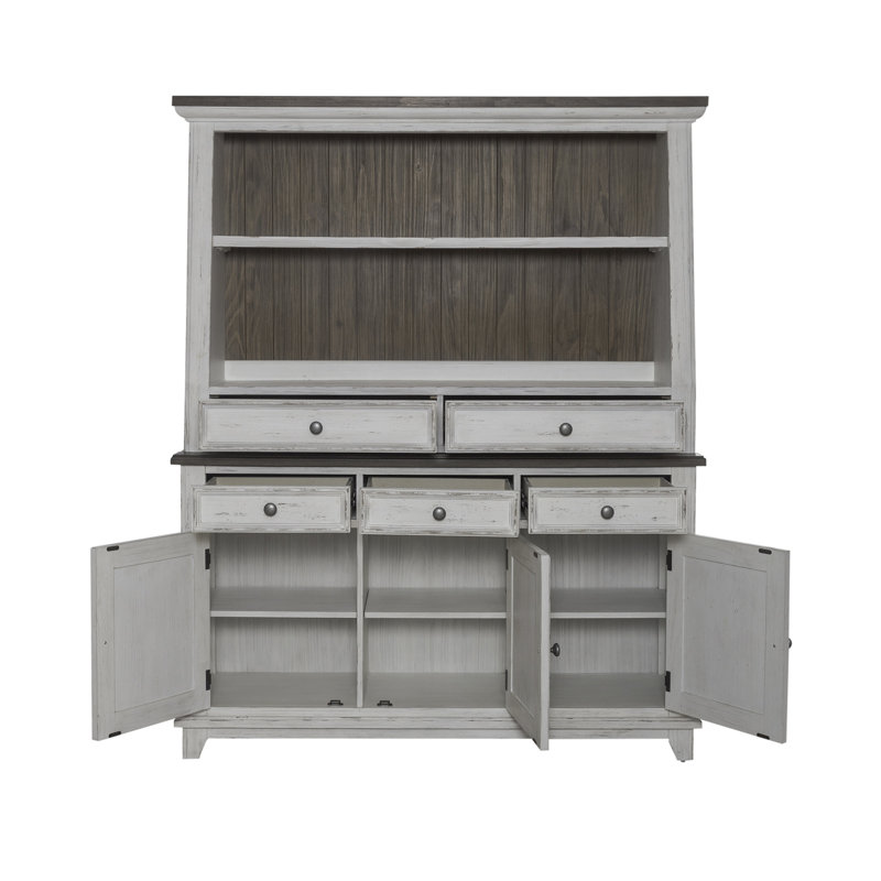 Chalita Server and Hutch w/ Adjustable Shelves