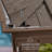 Alexander Dark Brown Double Roof Hardtop Gazebo with Curtain and Mosquito Netting-98229957