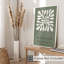 Abstrait vert sauge matisse abstraite, reproduction d'art bohémienne sans cadre-479346014