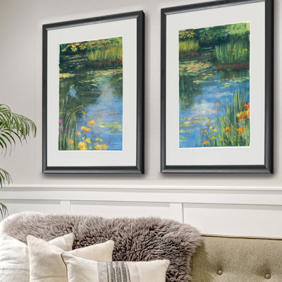 " Watercolor Poppy " 2 - Pieces