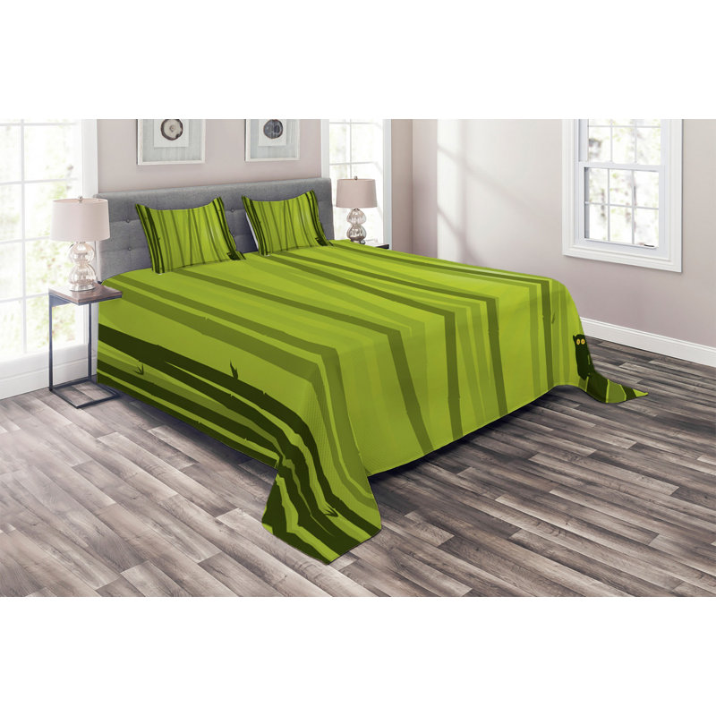 Eclectic Polyester Coverlet, King Bedspread + 2 Shams