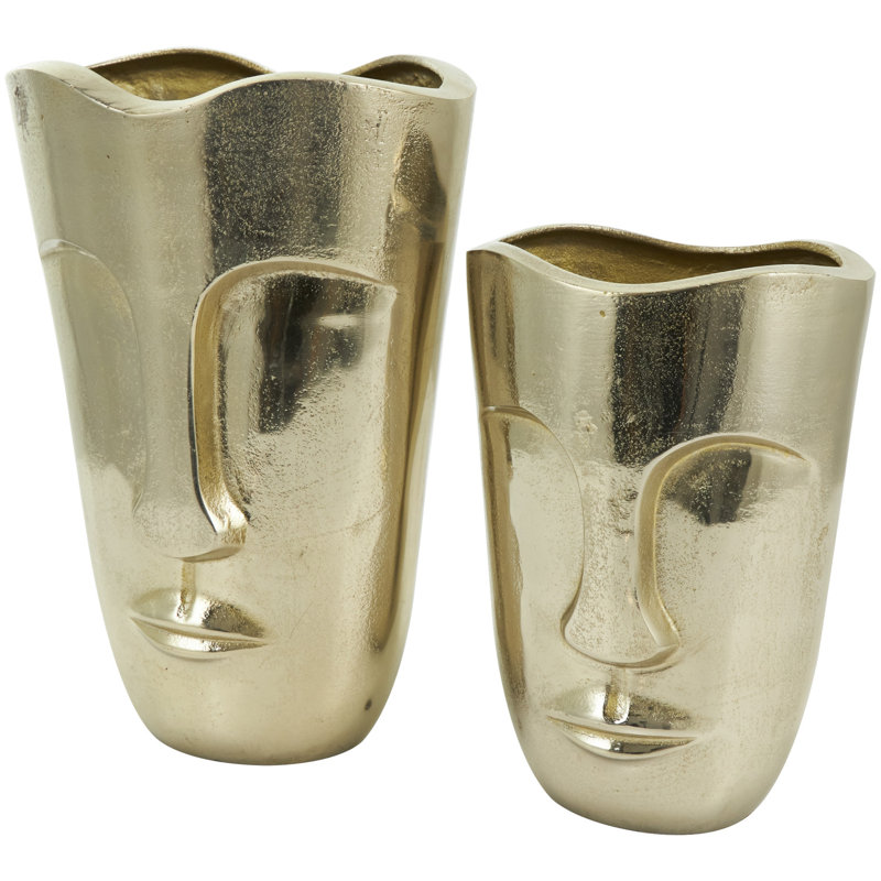 Ensemble de vases décoratifs en aluminium et aluminium