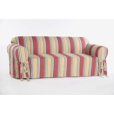 Cotton Box Cushion Loveseat Slipcover