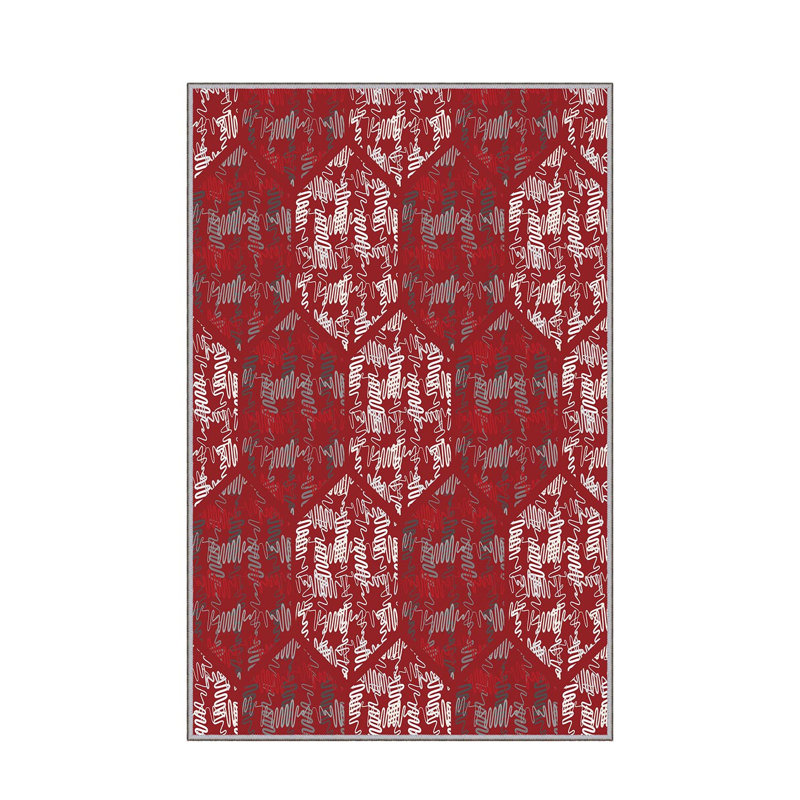 Premium Hall Carpet, 2.6 x 9.8 ft | 100% Polyester, 0.04 in Pile Height | Antibacterial & Non-Slip Underside | Machine Washable, 3D Digital Printing | Durable Woven Design for Living Room & Entryways