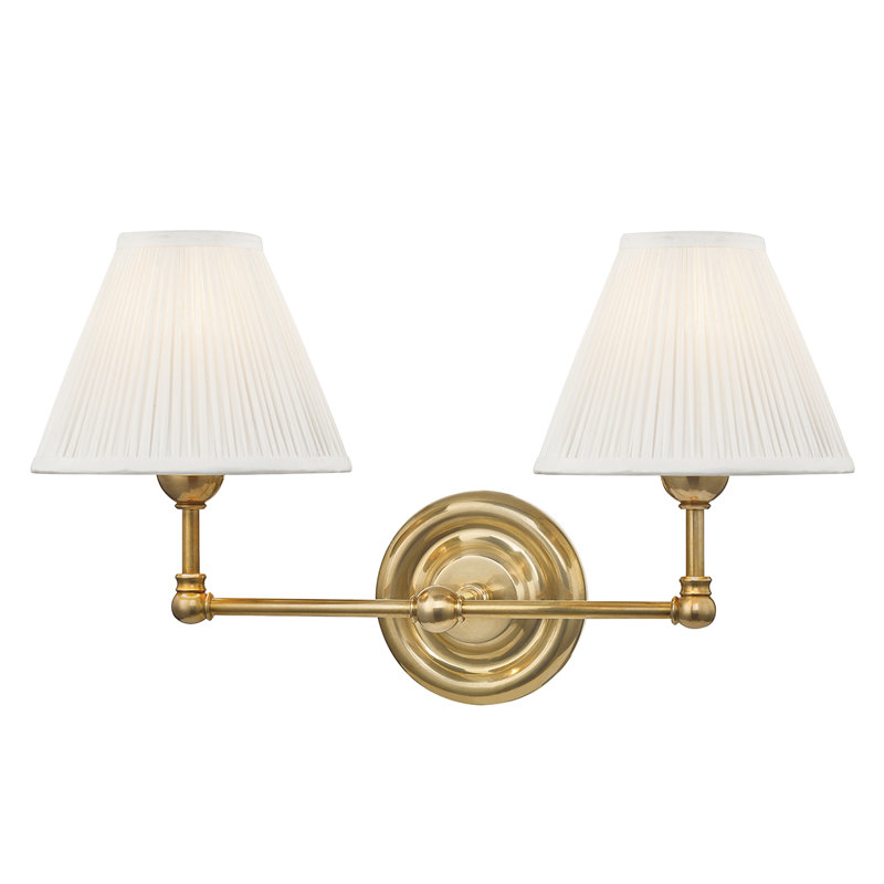 Classic No.1 Wall Sconce by Mark D. Sikes, Aged Brass