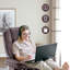 Fauteuil inclinable électrique pivotant avec repose-pieds Jamillah, pivotant sur 360 degrés-481945445