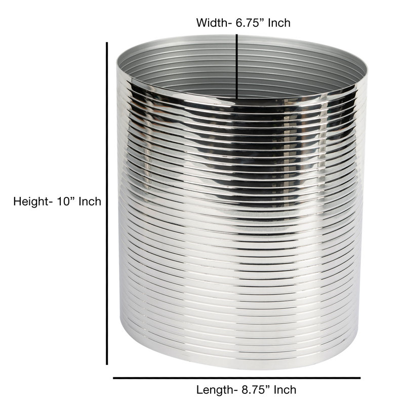 Steel Open Kitchen Trash Can - 7.5 Gallons