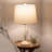 Bay Isle Home™ Modern Table Lamps Set with USB Charging Ports, LED Bulbs and Linen Shades-459934752-460184293