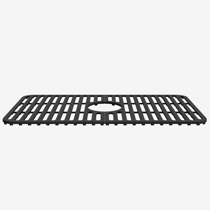 Grille en silicone grille d'évier, Noir mat