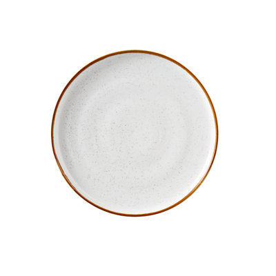 Yanco Glory Chinaware Round Plate With Up-Right Rim