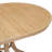  Extendable Round Dining Table Set with Solid Wood Base and 4 Upholstered Chairs, Vintage Finish-1078479069