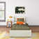 Solid Wood Upholstered Bed with Rectangular Headboard with 2 Drawer Side Storage