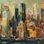 «New York New York» par Marilyn Hageman - peinture sur toile tendue