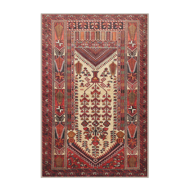 Tapis rouge à motif sud-ouest, Rectangle 7 pi x 10 pi