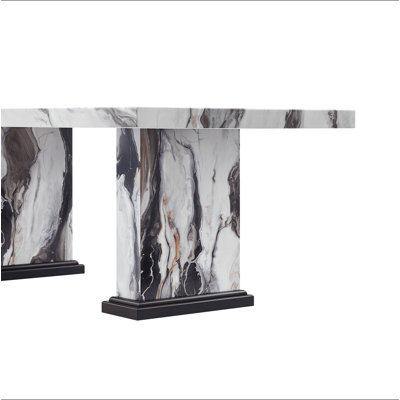 Faux Marble Dining Table